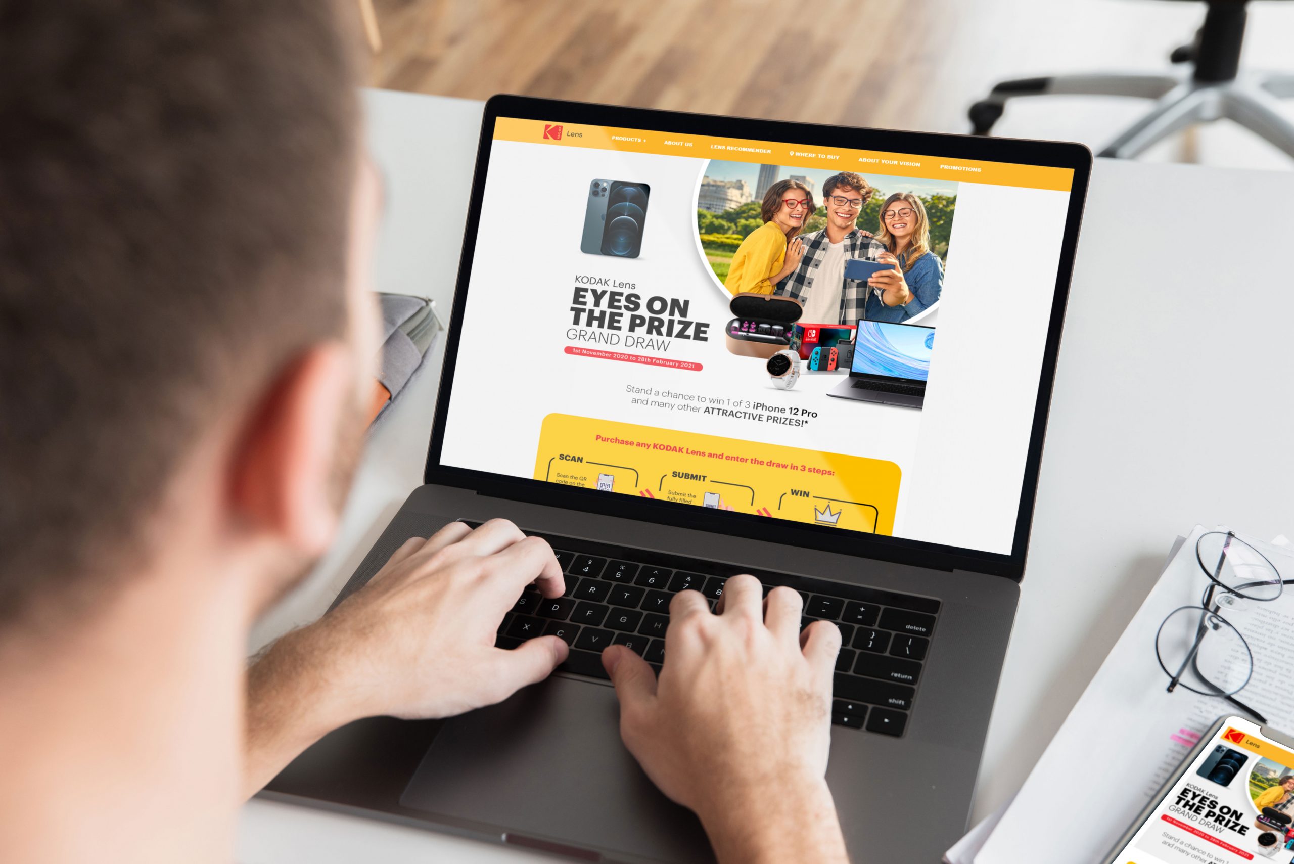 Kodak - Website ( Lens MY Spin & Win )